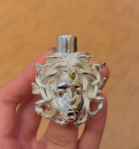Cigarette Holder- Silver Medusa