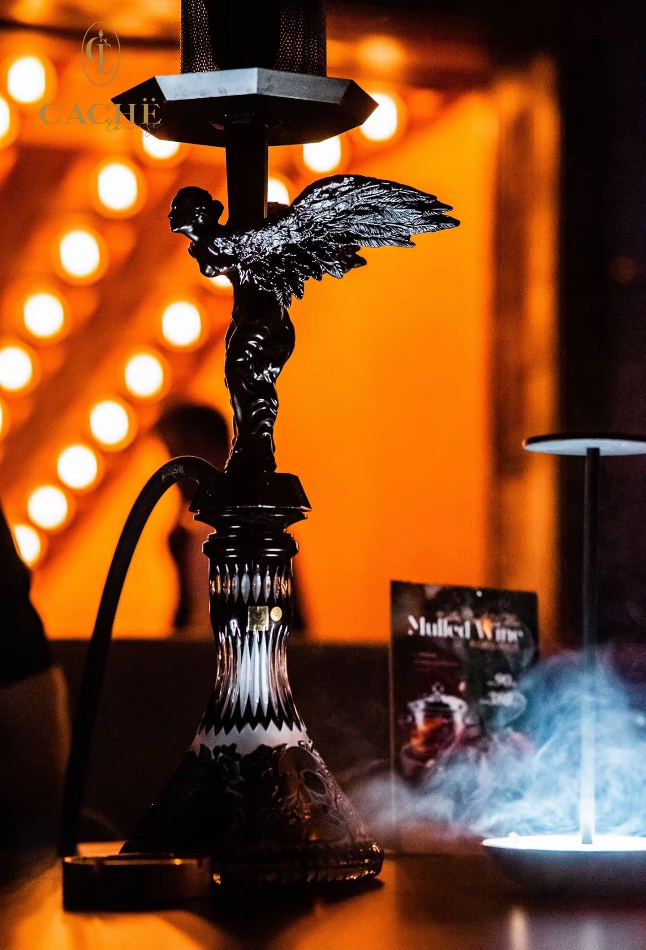Jubilant Goddess Hookah — Liquid Metal Gray