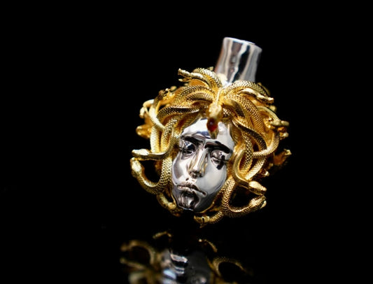 Cigarette Holder- Golden Medusa