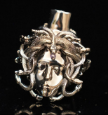 Cigarette Holder- Silver Medusa